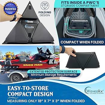 WAVESRX PWC Fender Bumper for Safe Jet Ski Docking